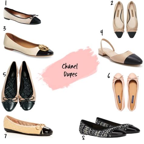 chanel flat slingback dupe|chanel ballerina flats dupes.